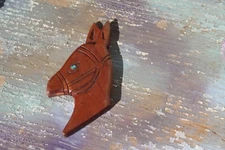  Hand Carved Wood Horse Mule Head Profile FREE SHIPPING!