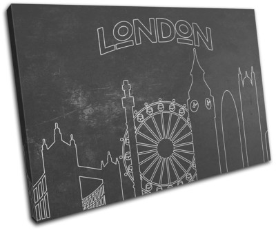 Toile Murale Milan Fashion City Typography – Design Moderne – Noir – Neuve