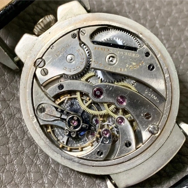 Reloj Pulsera PATEK PHILIPPE Bolsillo Personalizado Finales 1800 Vintage Esqueleto Trasero