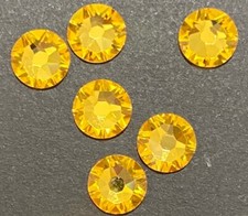 LIGHT TOPAZ Gold Yellow 9ss 2.5mm 2058 IHC Austrian Crystal Flatback Rhinestones