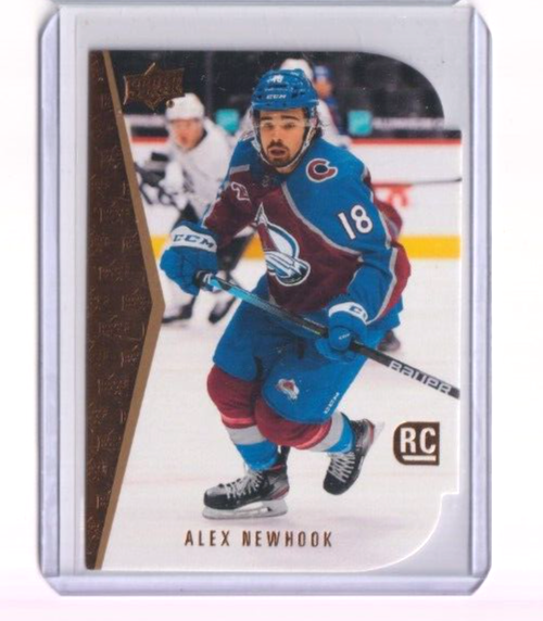 2021-22 Upper Deck Series 1 Alex Newhook Rookie Die Cut #4 Colorado Avalanche Hockey Card