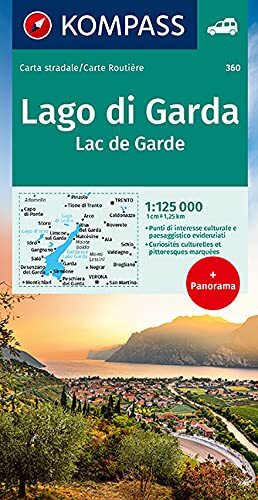 9783990448243 Gardasee - Lago di Garda 1:125 000: Strassenkarte ...anorama.: 360