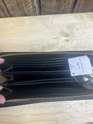 COACH Chocolate Brown Zip Wallet 225232 JAX Brand New With Tags | eBay