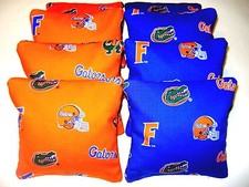 8 CORNHOLE BEAN BAG CORN HOLE BAGGO FLORIDA GATORS  OB