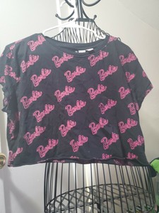 pink barbie crop top