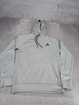 Adidas Hoodie Mene Small Pullover Gray Training Fleece