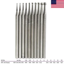 Wave Dental Carbide Bur Low Speed Round HP 1 2 3 4 5 6 8 10 Long Straight 44.5mm