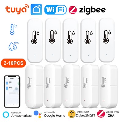 TuyaSmart WiFi Zigbee Temperature Humidity Sensor Indoor Thermometer Monitor Lot
