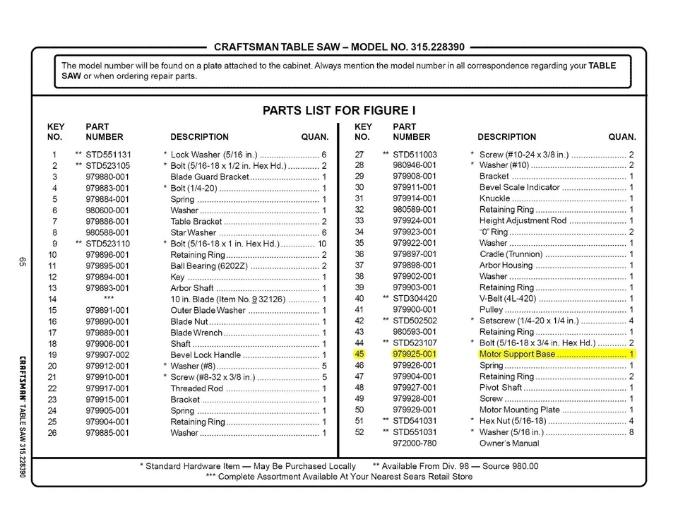 BRAND NEW!!  Craftsman Table Saw Motor Mount Support Base 158543-C Bracket - Image 3 of 4