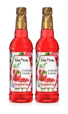 Jordan's Sugar Free Raspberry Skinny Syrup 25.4 Fl Oz Pack of 2 Zero Calories