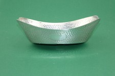 Art Deco, Hammerschlag Silberschale, Orf&egrave;vrerie Wiskemann, Br&uuml;ssel, Belgien