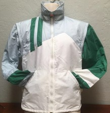 Vtg Multi Color Fila Lightweight Zip Away Sleeves Windbreaker 40 Made In Italy