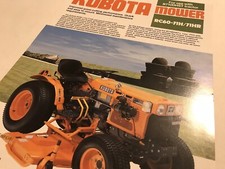 KUBOTA RC60-71H/71HR Mower For Use With B7100HST Tractor Original 1984 Brochure