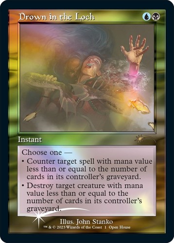 PSA 10 Pop 1 Drown in the Loch - Foil Borderless MTG Special