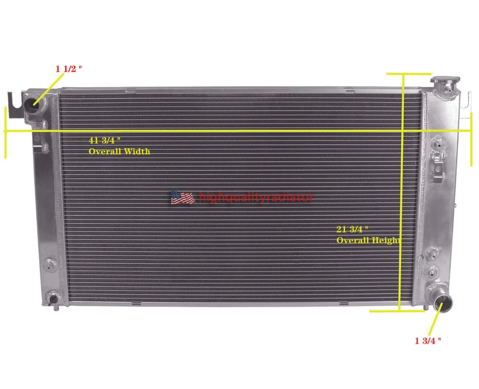 DPI：2291 All Aluminum Radiator For 1999 Dodge Ramcharger  5.9L AT/MT - Image 2 of 4