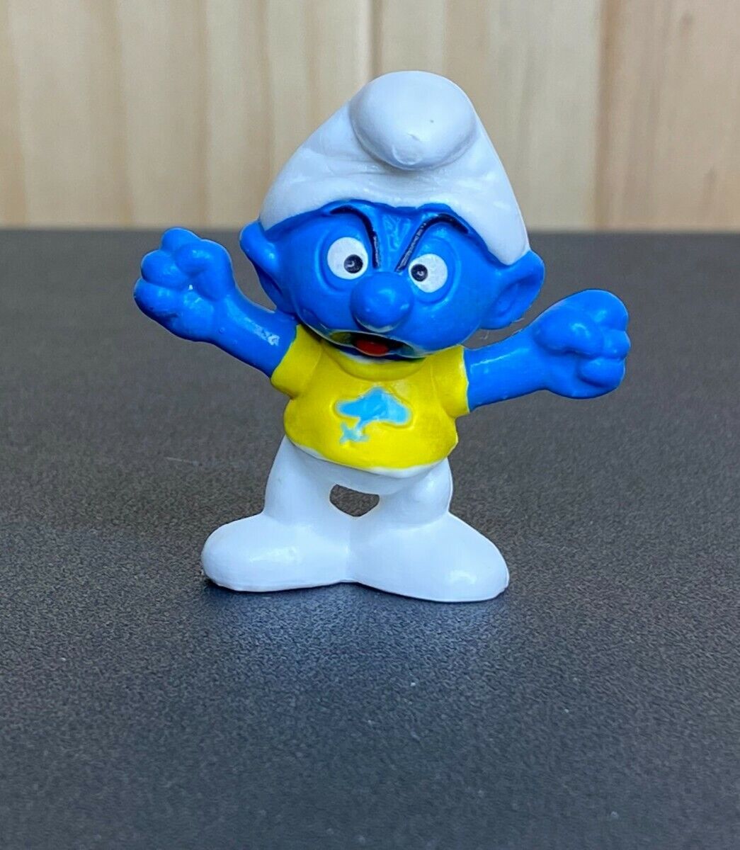 Smurfs Snappy Smurfling 20401 Smurf Yellow Shirt Vintage Smurfs Snappy Smurfling 20401 Smurf Yellow Shirt Vintage