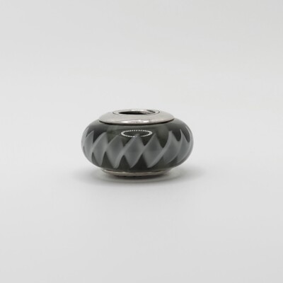 アクセサリー kyon-paco Pandora Black Zig Zag Glass Bead Charm #790601 - PA108 | eBay