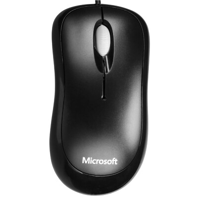 Microsoft Basic Optical Mouse  Maus  optisch  3 Tasten  verkabelt  USB vintage