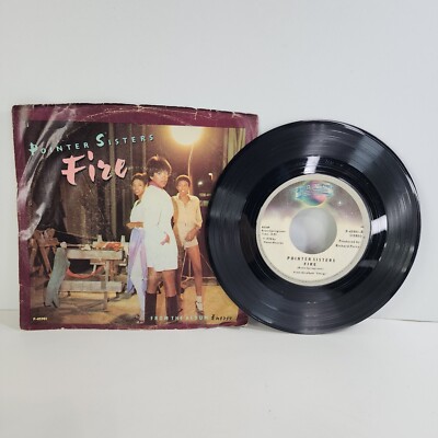 POINTER SISTERS FIRE/LOVE IS LIKE A ROLLING S USED 7'' W/ PIC SLEEVE VG+/VINYL NM
