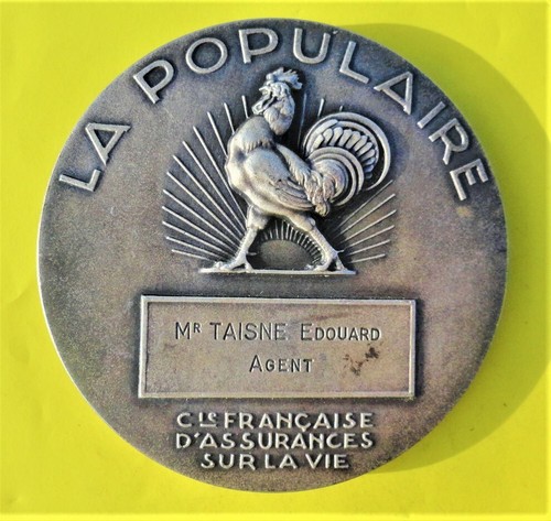 Medalla Francia La Populaire Ø 69,0 mm -152,0 gr - Imagen 3 de 8