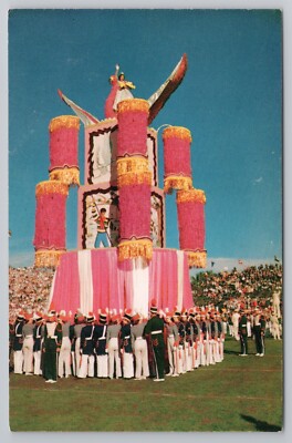 Parade Float Climax for Queen Orange Bowl Classic Florida c1961 Postcard
