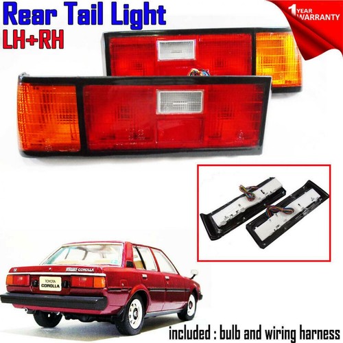 FOR TOYOTA SEDAN COROLLA SE GL Dx E70 Ke70 Ke75 73 TAIL LIGHT PAIR 1982