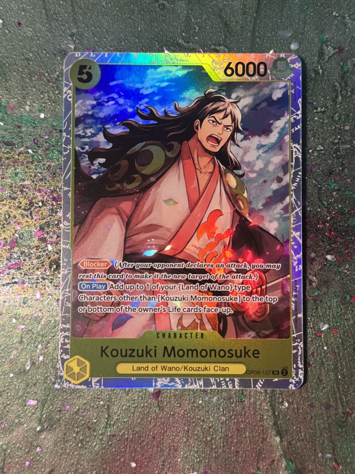 Kouzuki Momonosuke - One Piece CCG - OP06-107 SR - Wings Of The Captain NM