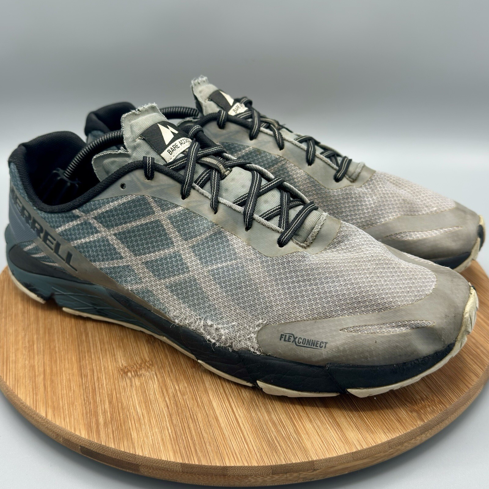 Merrell Bare Access Flex Scarpe da Corsa Uomo Taglia 11 5 Sneakers Nero Grigio