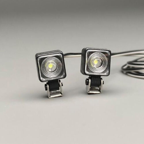 LED Square Spotlight D-01 Tow Head Light for 1/14 Tamiya Truck RC Car Parts - Picture 1 of 5