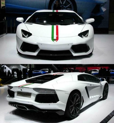 Vinyl Racing Stripe Car Sticker Italy Flag Decal For Lamborghini ...