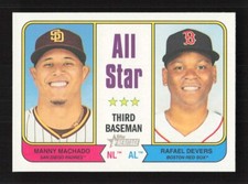2023 Heritage Base #334 Manny Machado Rafael Devers Red Sox Padres