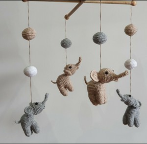 crochet cot mobile