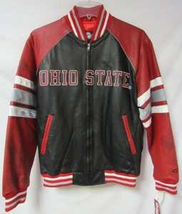 ohio state buckeyes leather jacket