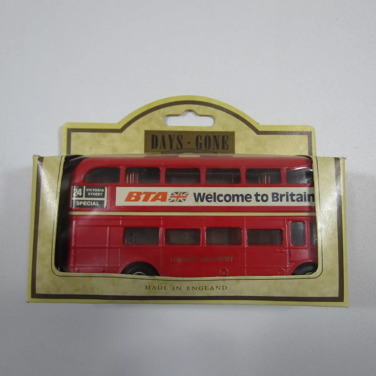 Vintage Lledo London Double Decker Bus Made in England Days Gone Die Cast 