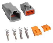 MSD DEUTSCH CONNECTOR - 2-PIN - 12-14 GAUGE M...