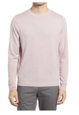 NEW Nordstrom Tech-Smart Crewneck Sweater in Pink - size L S3854