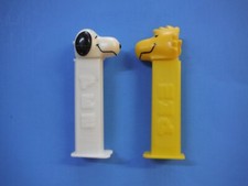SNOOPY  WOODSTOCK NO FEET PEZ DISPENSERS FREE SHIPPING 