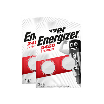 2x Energizer CR2450 CR 2450 3V Lithium Batterie Knopfzelle DL2450 2er Blister
