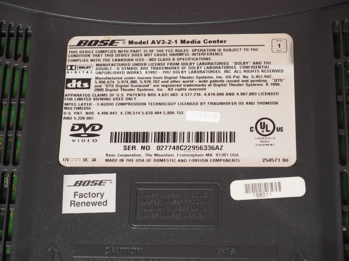 Bose 3·2·1 2.1 Channel Home Entertainment System Graphite Bose 3·2·1 2.1 Channel Home Entertainment System Graphite