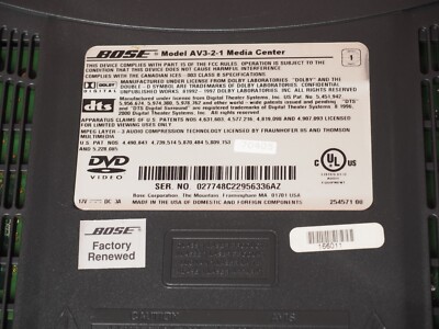 Bose 3·2·1 2.1 Channel Home Entertainment System Graphite Bose 3·2·1 2.1 Channel Home Entertainment System Graphite