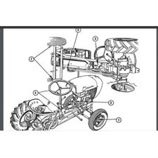 Sears David Bradley Suburban 1959 Tractor Service Manual 917.60601 comb bound