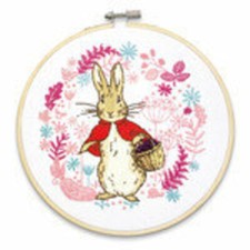 The Crafty Kit Company 'Flopsy Bunny Goes Blackberry Picking' Embroidery Kit