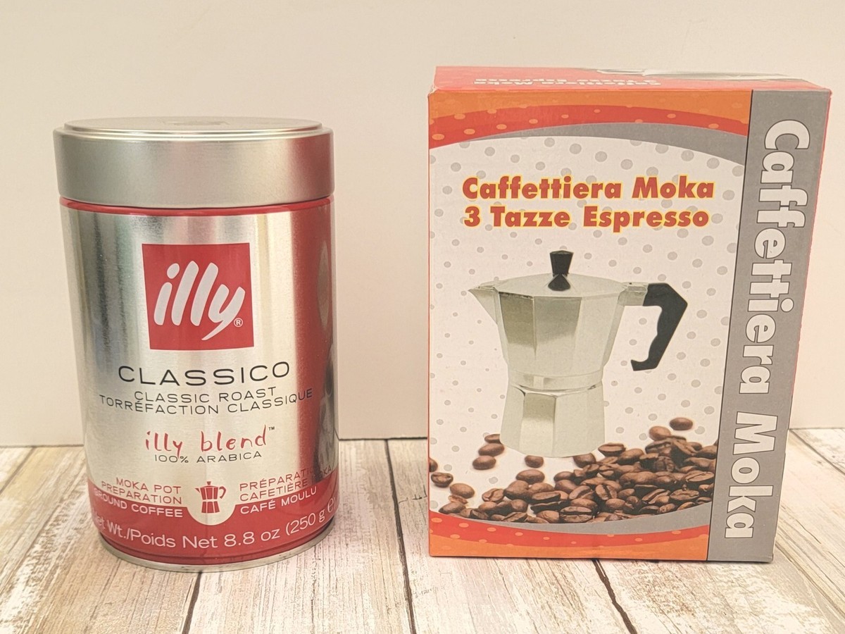 Illy Classico Espresso Ground Coffee, Classic Roast Notes Medium