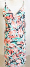 Nine West Side-Tie Wrap Dress Size L  NEW