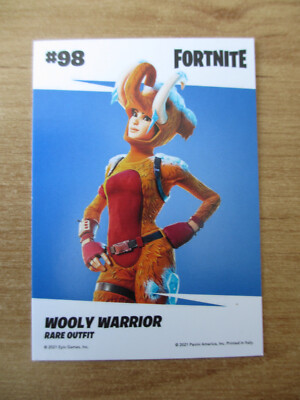 Card Panini FORTNITE 2021 Epic Games / #98 WOOLY WARRIOR