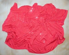 New Fabric Length 3mm RED Foil Sequin Dot Fabric 56" X 27" Sewing Crafts