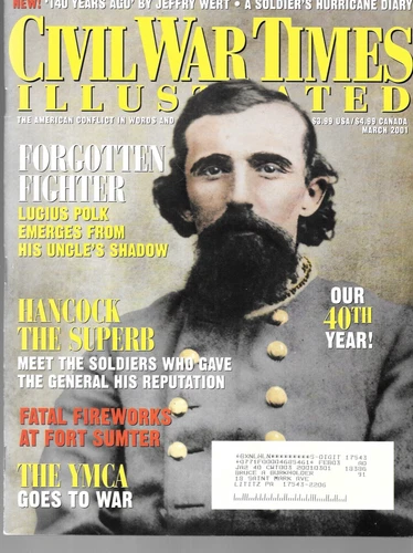 Civil War Times Mach 2001 Lucius Polk Winfield Hancock Fort Sumter Cannon YMCA