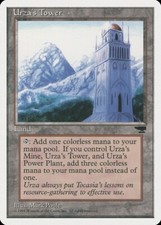 MTG Magic the Gathering 1x MP Urza's Tower (Art C) - Chronicles x1