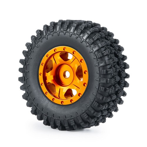Juegos de neumáticos de aleación CNC 1,0"" con llanta de rueda Beadlock para automóvil sobre orugas de radiocontrol 1/24 axial SCX24 - Imagen 8 de 124
