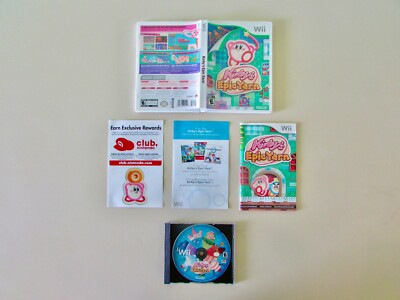 Wii Nintendo KIRBY'S EPIC YARN Video Game-Very Good Condition!